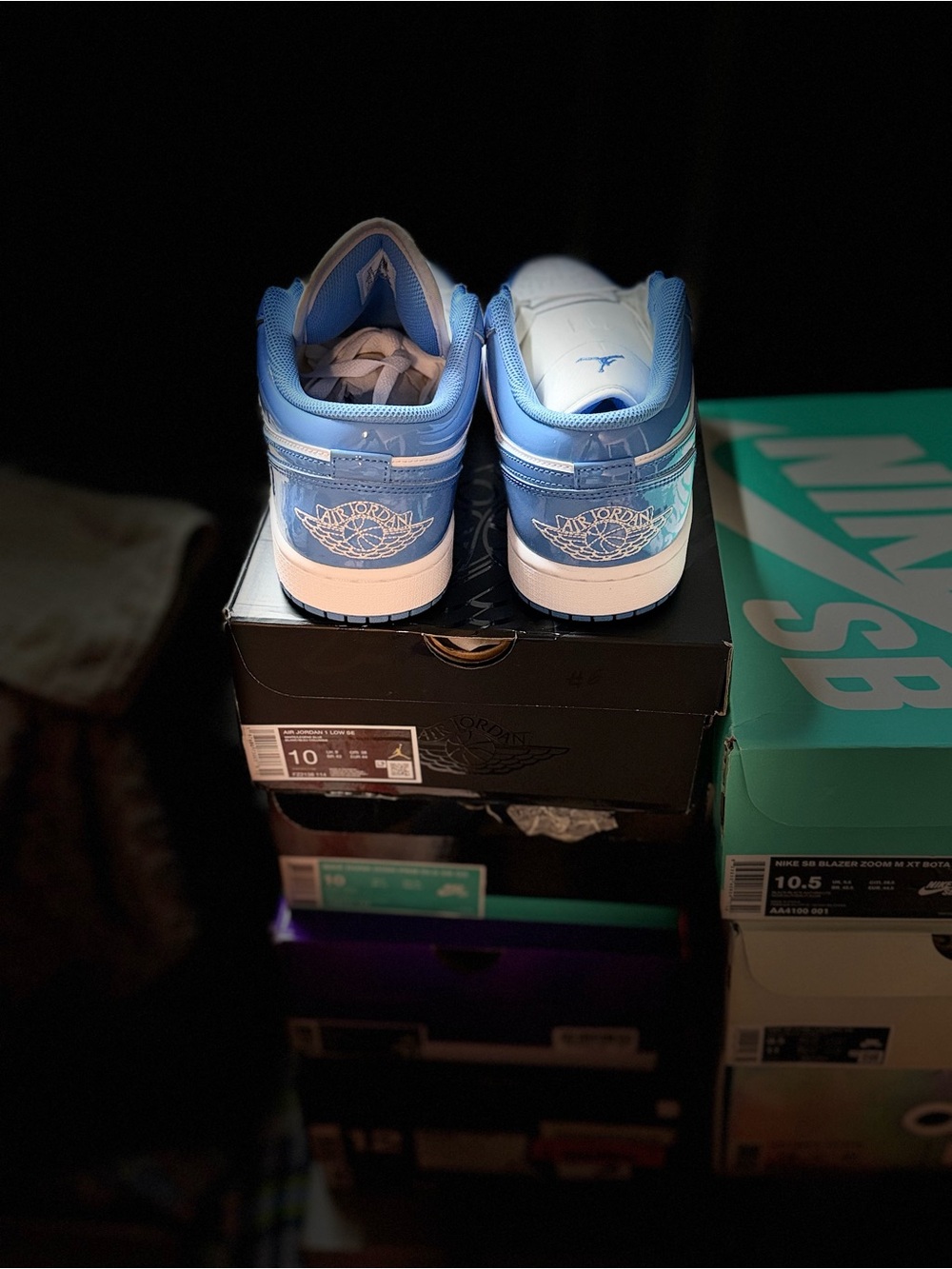 Jordan Low-Top Men’s Sneakers in Light Blue and White